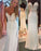 Sexy White Beaded Spaghetti Straps Mermaid Evening Party Dresses Sparkly Prom Gown - Prom Dresses