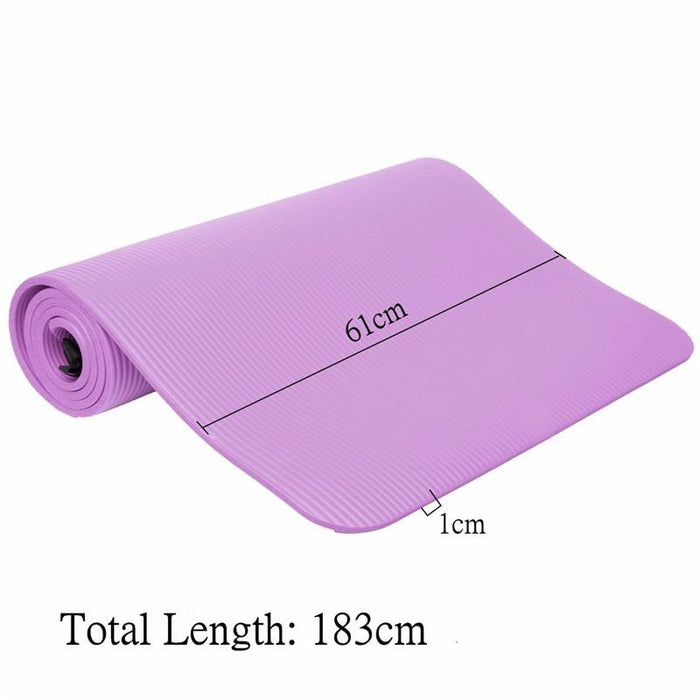 SGODDE 183*61*1cm Thickess Non-Slip Yoga Mat Sport Gym Soft Pilates Mat