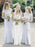 Sheath Bateau Cap Sleeves Light Gray Bridesmaid Dress - Bridesmaid Dresses