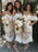 Sheath Cold Shoulder Pearl Pink Lace Bridesmaid Dress - Bridesmaid Dresses