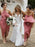 Sheath Halter Ankle Length Pink Satin Bridesmaid Dress - Bridesmaid Dresses