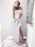 Sheath Light Grey Long Bridesmaid Dress - Bridesmaid Dresses