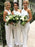 Sheath One Shoulder Floor-Length White Spandex Bridesmaid Dress - Bridesmaid Dresses