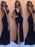 Sheath Satin V-Neck Sleeveless Floor-Length With Ruffles Dresses - Prom Dresses