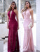 Sheath Sleeveless Halter Floor-Length With Ruffles Lace Dresses - Prom Dresses