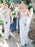 Sheath Spaghetti Straps Light Blue Floral Chiffon Bridesmaid Dress - Bridesmaid Dresses