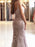 Sheath Spaghetti Straps Sleeveless Sweep/Brush Train With Lace Tulle Dresses - Prom Dresses