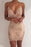 Sheath Spaghetti Straps V-neck Sleeveless Sparkly Homecoming Dress Party Dresses - Prom Dresses