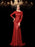 Sheath/Column Scoop Sequin Long Sleeves Long Sequins Dresses - Prom Dresses