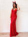 Shiny Sequins V Neck Backless Red Long Prom Dresses, V Neck Red Formal Dresses, y Red Sequins Evening Dresses 