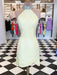 Short Backless Yellow Lace Prom Dresses, Short Yellow Backless Lace Formal Homecoming Dresses