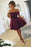 Short Satin Off-The-Shoulder Homecoming Dresses A Line Mini Ruched Prom Dress - Prom Dresses