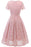 Short Sleeve Office Lace Ladies Knee-Length Dress - lace dresses