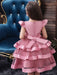Flower Girl Dresses Jewel Neck Tulle Short Sleeves Knee Length Princess Silhouette Beaded Formal Kids Pageant Dresses