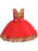 Flower Girl Dresses V-Neck Tulle Short Sleeves Knee Length Princess Silhouette Embroidered Kids Party Dresses