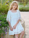White Flower Girl Dresses Square Neck Polyester Short Sleeves Short A-Line Kids Social Party Dresses