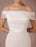 Short Wedding Dress Mermaid Off-the-shoulder Satin Vintage Wedding Dress Ruffles Mini Bridal Summer Wedding Dresses 2021