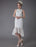 Short Wedding Dress Vintage Jewel Sleeveless Sheath Bridal Dress