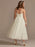 Short Wedding Dress White Sleeveless Tea-Length Sweetheart Neck Sleeveless A-Line Natural Waist Tulle Bridal Dresses