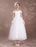 Short Wedding Dresses Off The Shoulder Vintage Bridal Dress 1950's Lace Applique Tulle Tea Length Ivory Wedding Reception Dress misshow