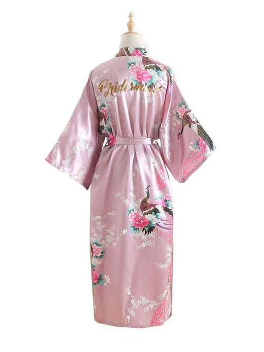 Silk Satin Wedding Sleepwear Robes | Bridelily - 10 / One Size - robes