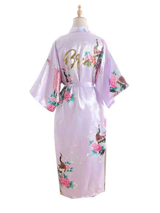 Silk Satin Wedding Sleepwear Robes | Bridelily - 18 / One Size - robes