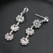 Silver Color Rhinestone Flower Bridal Jewelry Sets | Bridelily - jewelry sets