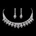 Silver Rhinestone Leaves Style Wedding Jewelry Sets | Bridelily - jewelry sets