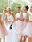 Simple A-Line Jewel Sleeveless Lace Top Short Bridesmaid Dress - Bridesmaid Dresses