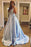 Simple A-line V-neck Satin Long Cheap Red Puffy Prom Dresses with Pocket - Prom Dresses