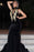 Simple Black Sleeveless Halter Open Back Party Dresses - Prom Dresses