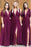Simple Deep V Neck Short Sleeve Side Slit Long Bridesmaid Dress - Bridesmaid Dresses