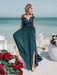 Simple Off Shoulder Lace Dark Green Prom Dresses, Off the Shoulder Lace Green Formal Graduation Evening Dresses, Off Shoulder Green Bridesmaid Dresses