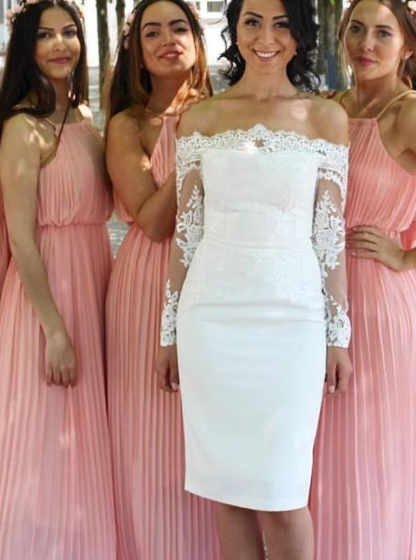 Simple Sleeveless Floor-Length Pink Bridesmaid Dress - Bridesmaid Dresses