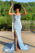 Simple Sleeveless Spaghetti Strap Side Slit Prom Dresses - Prom Dresses