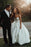 Simple Sweetheart Satin with Bowknot Cheap Beach Wedding Dress - Wedding Dresses
