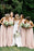 Simple V Neck Light Pink Cheap Long Chiffon Bridesmaid Dress - Bridesmaid Dresses