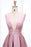 Simple V Neck Sleeveless Prom Dress A Line Ruched Long Evening Dresses - Prom Dresses