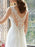 Simple Wedding Dress 2021 A Line V Neck Sleeveless Floor Length Lace Bridal Gowns
