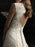 Simple Wedding Dress 2021 Lace V Neck Sleeveless floor length backless Tulle Bridal Gowns with Train