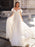 Simple Wedding Dress A Line Off The Shoulder Natural Waistline Chiffon Bridal Gowns