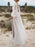 Simple Wedding Dress A Line Tulle Jewel Neck Long Sleeves Lace Bridal Dresses