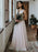 Simple Wedding Dress Backless Bridal Gowns Chiffon V-Neck A-Line Bridal Dresses