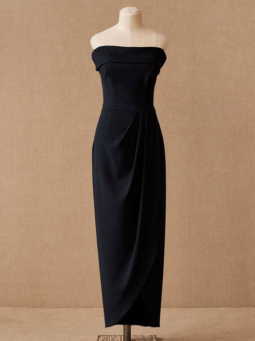 Simple Wedding Dress Black Stretch Crepe Bateau Neck Short Sleeves Ple Bridelily Simple Wedding Dress Black Stretch Crepe Bateau Neck Short Sleeves Ple Bridelily
