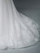 Simple Wedding Dress Lace V Neck Sleeveless Lace Mermaid Bridal Dresses With Train