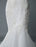 Simple Wedding Dress Lace V Neck Sleeveless Lace Mermaid Bridal Dresses With Train