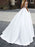 Simple Wedding Dress Satin Fabric Square Neck Sleeveless Sash A Line Bridal Gowns