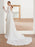 Simple Wedding Dress With Train Chiffon Halter Long Sleeves Lace A Line Bridal Dresses