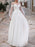 simple wedding dresses 2021 a line illusion neck long sleeve lace applique tulle boho wedding gowns