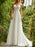 simple wedding dresses 2021 chiffon a line v neck sleeveless lace beaded bridal gowns with train